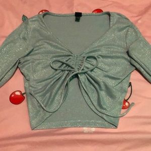 Baby Blue crop top🤍✨